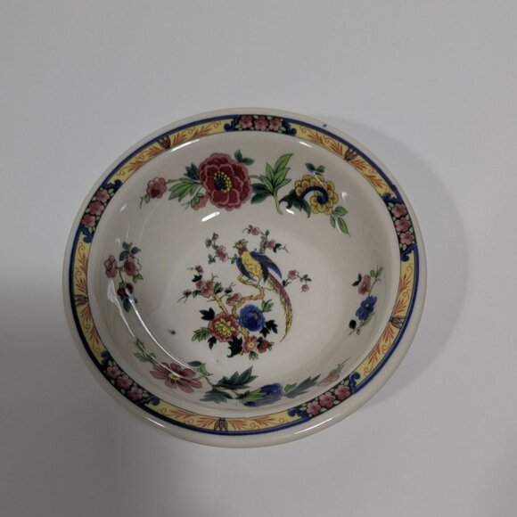 Syracuse China Bird Of Paradise 4 5/8" Floral Bird Design Bowl - Picture 1 of 8